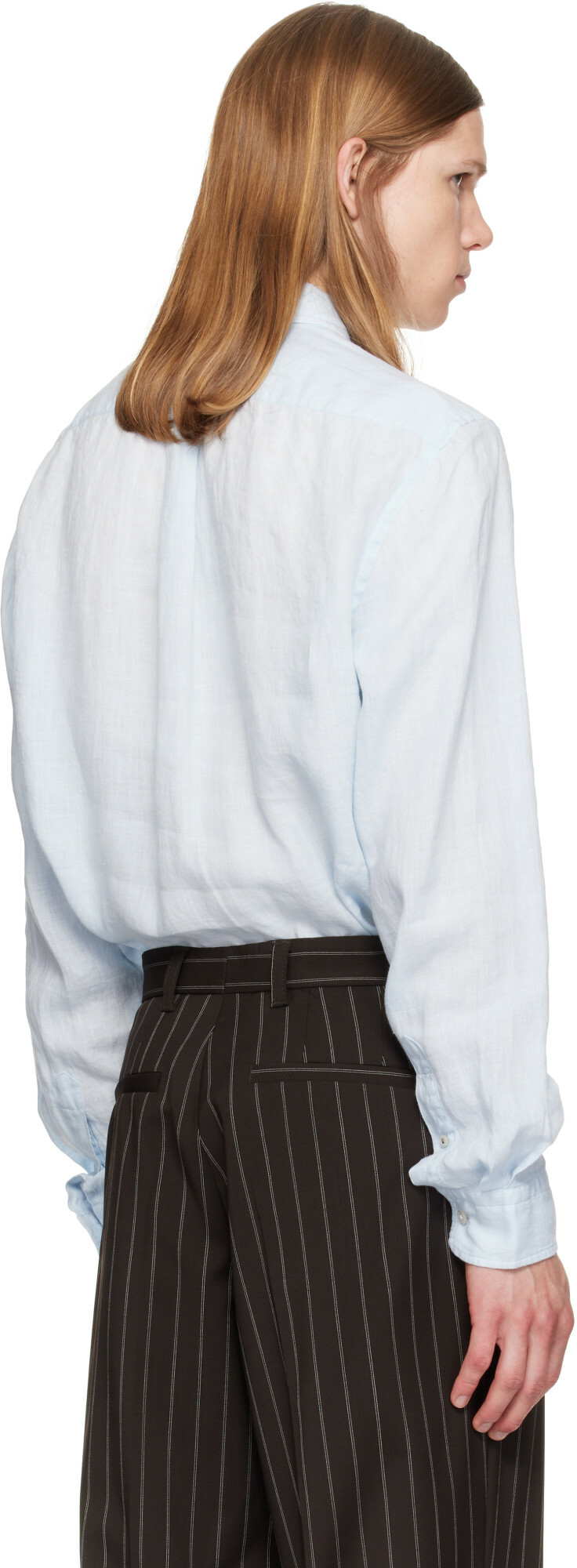 BOSS Blue Regular-Fit Linen Button-Down Shirt