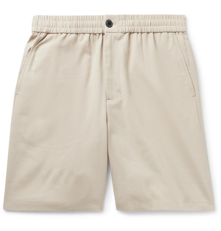 Photo: AMI - Cotton Bermuda Shorts - Neutrals