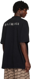 Balenciaga Black Rhinestone T-Shirt