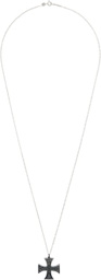 Enfants Riches Déprimés Silver Cross Logo Necklace