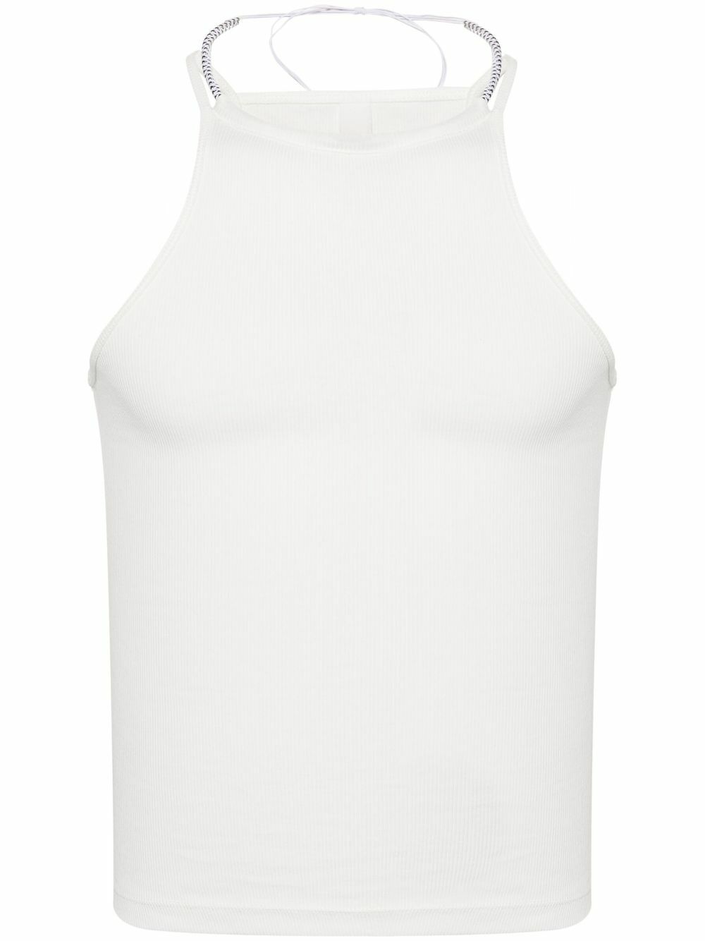 Dion Lee White Barball Organic-Cotton Tank Top