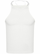 Dion Lee White Barball Organic-Cotton Tank Top