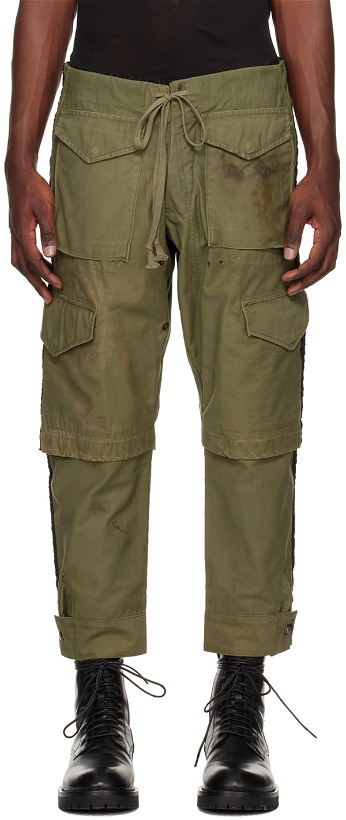 Photo: Greg Lauren Khaki Army Jacket Tux Cargo Pants