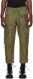 Greg Lauren Khaki Army Jacket Tux Cargo Pants