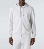 Brunello Cucinelli Cotton-blend jersey zip-up hoodie
