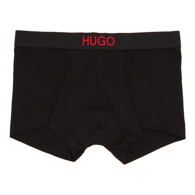 Photo: Hugo Two-Pack Black and Red Brother Boxer Briefs