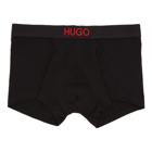 Hugo Two-Pack Black and Red Brother Boxer Briefs