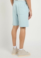Saint Mxxxxxx Logo-print Cotton Shorts Light Blue