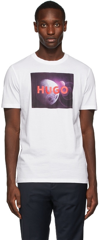 Photo: Hugo White Graphic T-Shirt