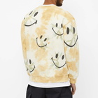 Market Men's Smiley Shibori Dye Crew Sweat in Cream