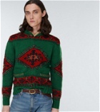 RRL Wool-blend intarsia zip-up sweater