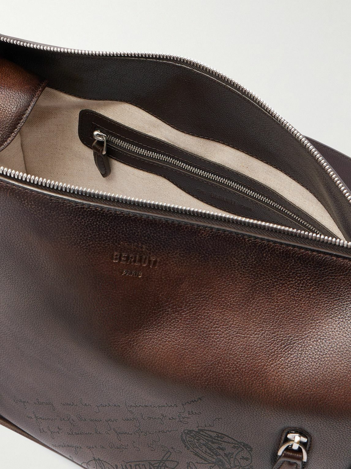 Berluti - Périple Scritto Full-Grain Venezia Leather Messenger Bag