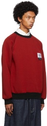 Fumito Ganryu Red Side Zip Sweatshirt