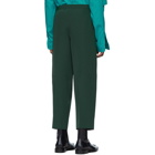 Balenciaga Green Cropped Trousers