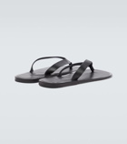 Auralee Leather thong sandals