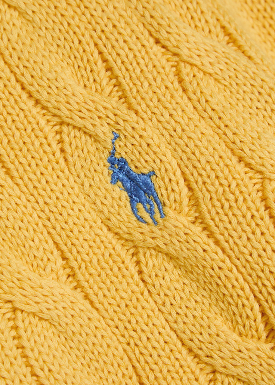 Polo Ralph Lauren Cable-knit Cotton Cardigan Yellow
