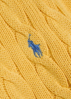 Polo Ralph Lauren Cable-knit Cotton Cardigan Yellow