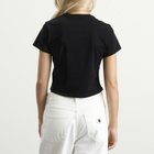 Dime Women's Cursive Denim T-Shirt in Black