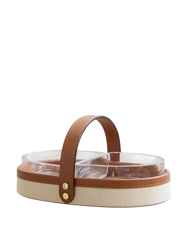 Photo: Ralph Lauren Home - Garrett Canvas, Leather and Glass Nut Bowl