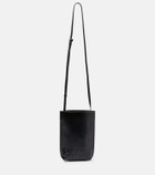 Ganni - Banner Small leather crossbody bag