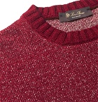 Loro Piana - Mélange Linen, Cashmere and Silk-Blend Sweater - Men - Red