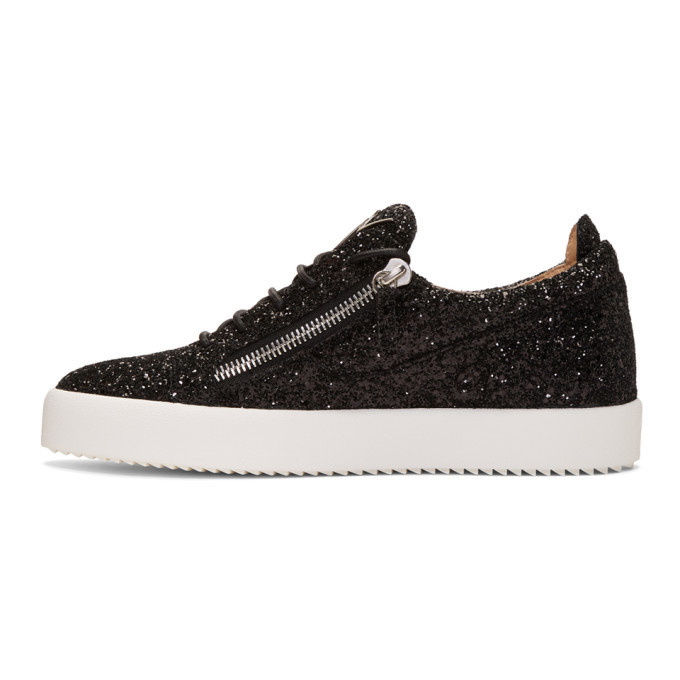 Giuseppe Zanotti Black Glitter May London Frankie Sneakers Giuseppe Zanotti