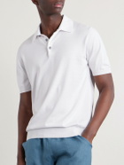 Kiton - Cotton Polo Shirt - White