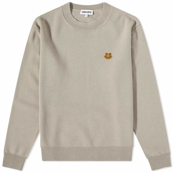 Photo: Kenzo Men's Tiger Crest Crew Sweat in Sand