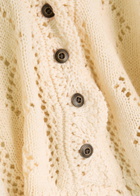 Free People Charlotte Pointelle-knit Sweatshirt Cream