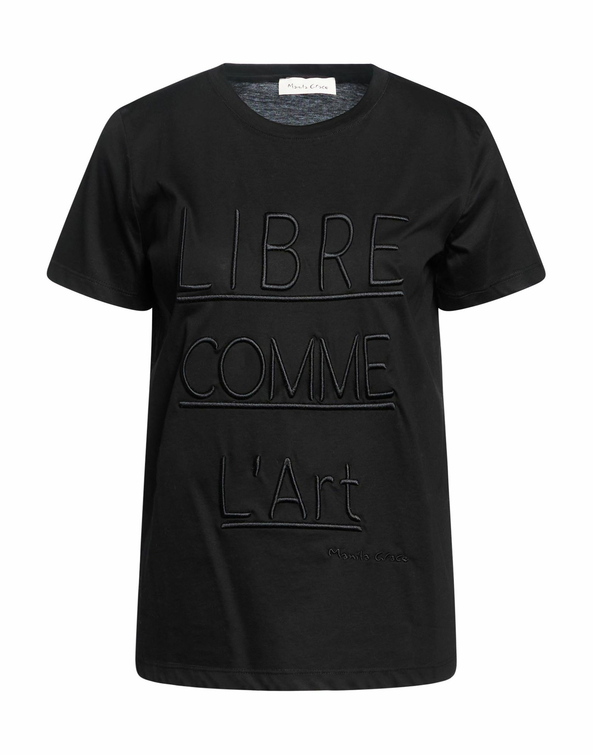 Manila Grace Womens T-shirt in Black