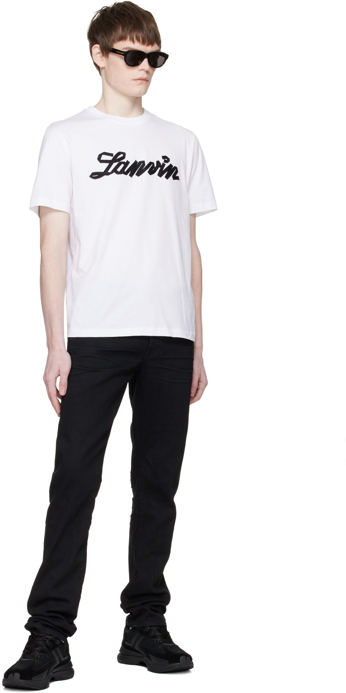 Lanvin White 'Lanvin Ribbon' T-shirt