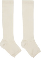 Swedish Stockings SSENSE Exclusive Off-White Long Toeless Socks