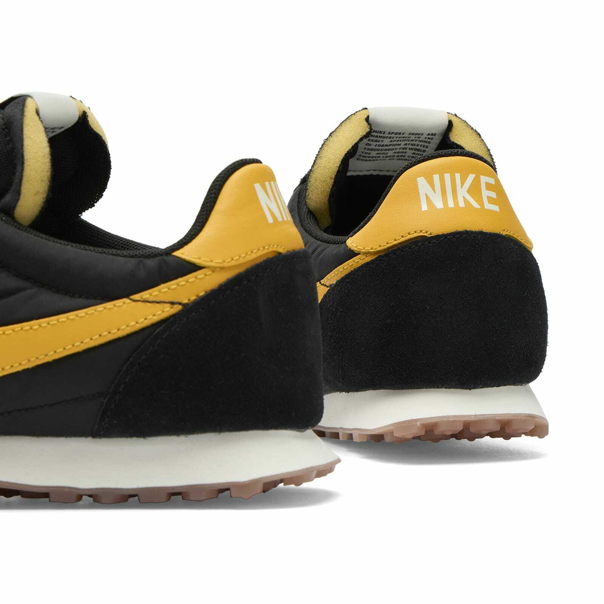 Nike Men's Waffle Racer '26 Sneaker in Black/University Gold/Sail/Gum