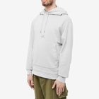 C.P. Company Men's Central Logo Popover Hoody in Flint Grey