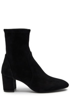 Stuart Weitzman Yuliana 60 Suede Sock Boots Black