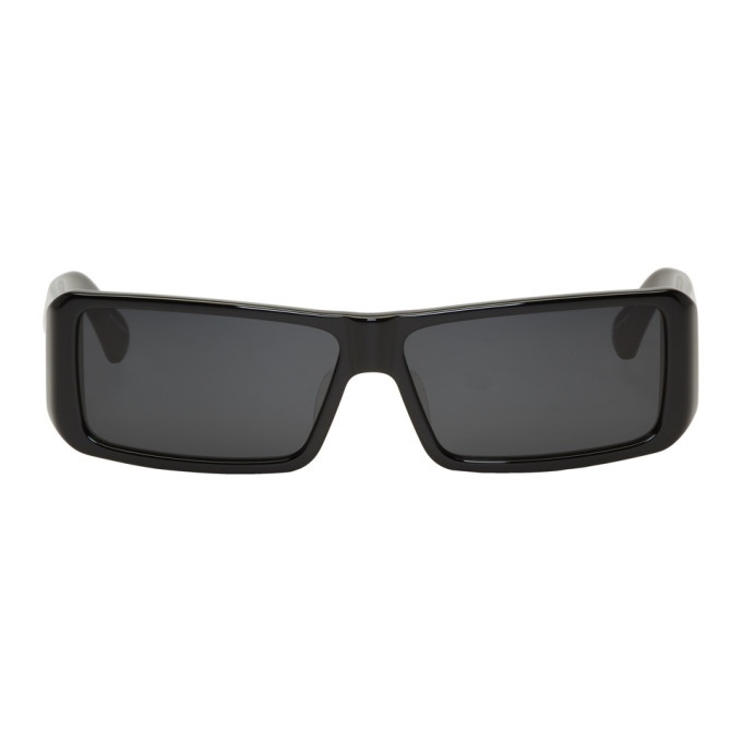 Photo: Dries Van Noten Black and Grey Linda Farrow Edition 157 C1 Sunglasses