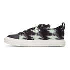 Giuseppe Zanotti Black and Off-White Blabber Sneakers