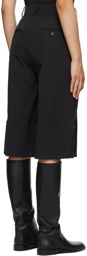 Brock Collection Black Linen Tam Shorts