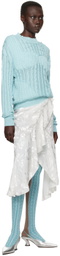 Julie Kegels SSENSE Exclusive White & Pink Sade Midi Skirt