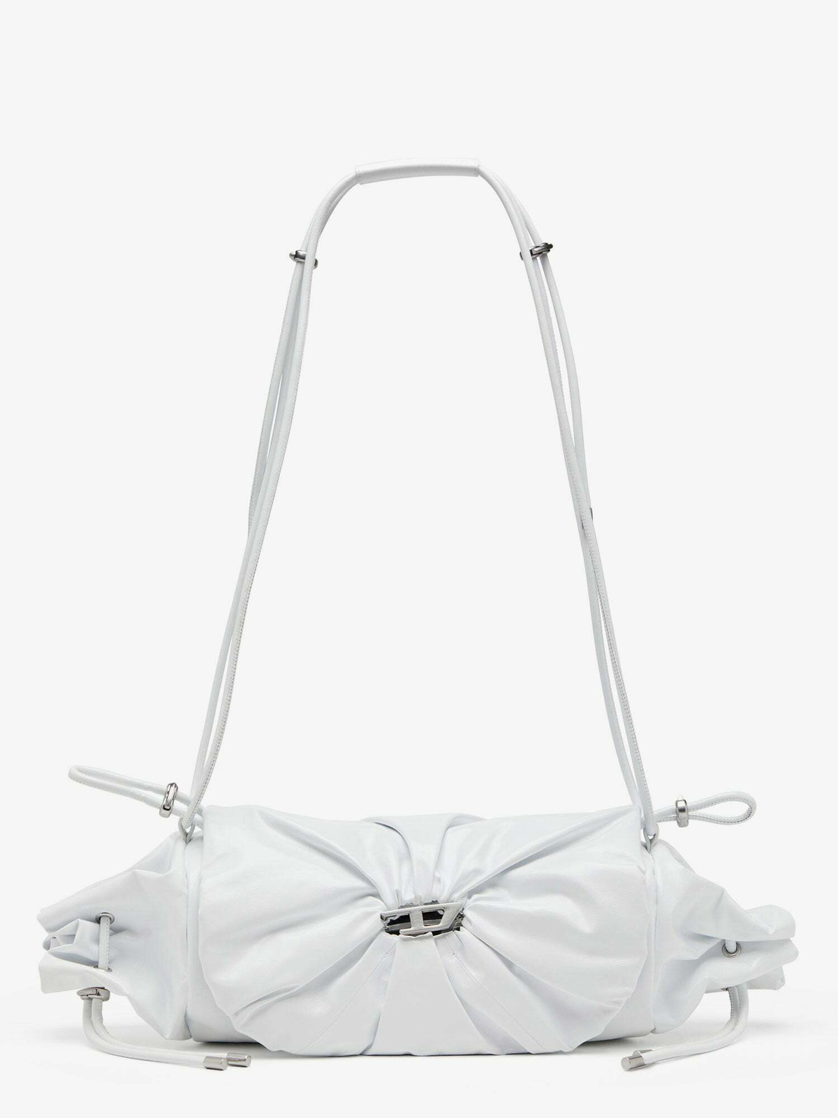 Diesel Scrunch D White Womens Shoulder Bag Diesel