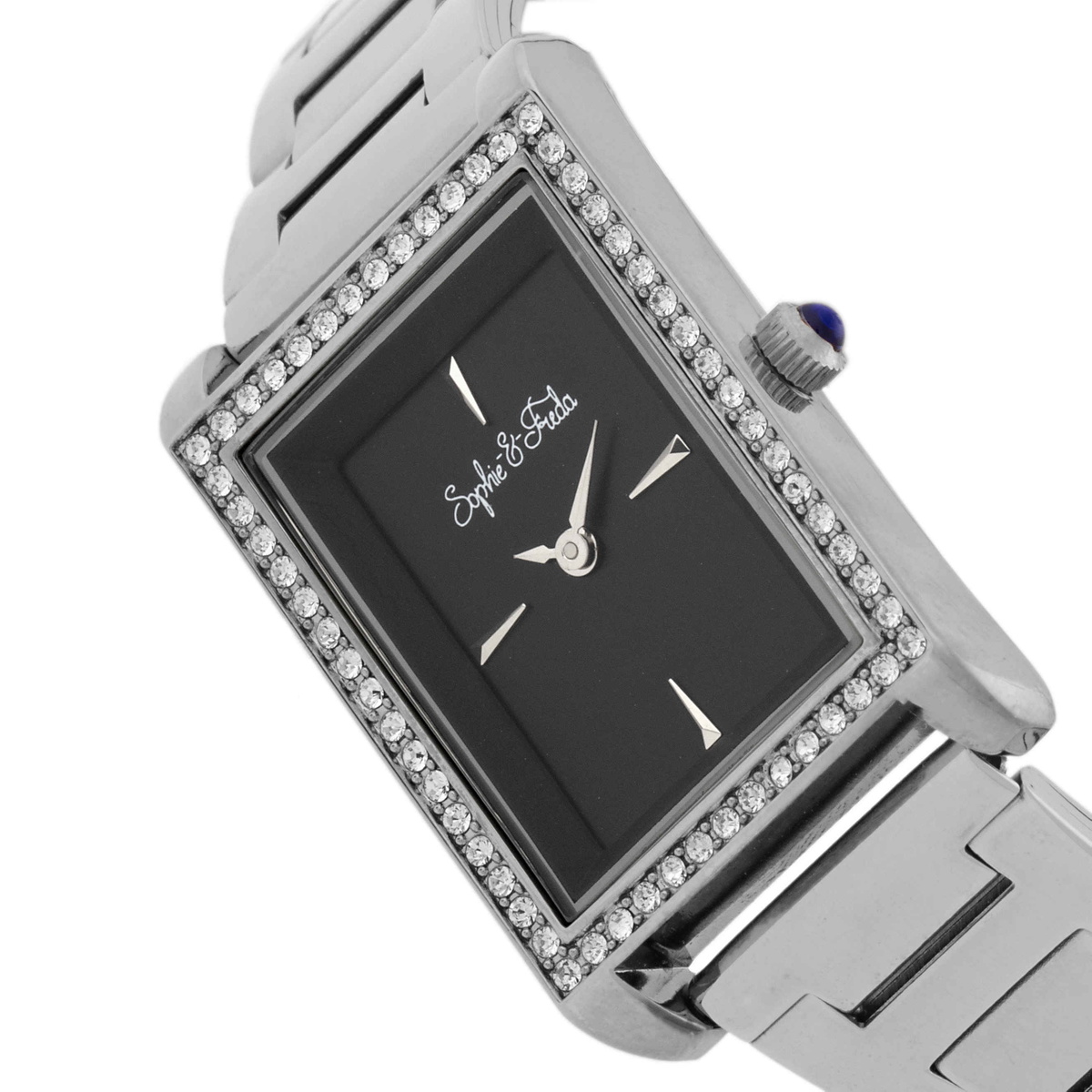 Sophie And Freda Wilmington Quartz Crystal Black Dial Ladies Watch SF5601