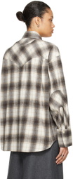 Commission Off-White & Brown Check Shirt