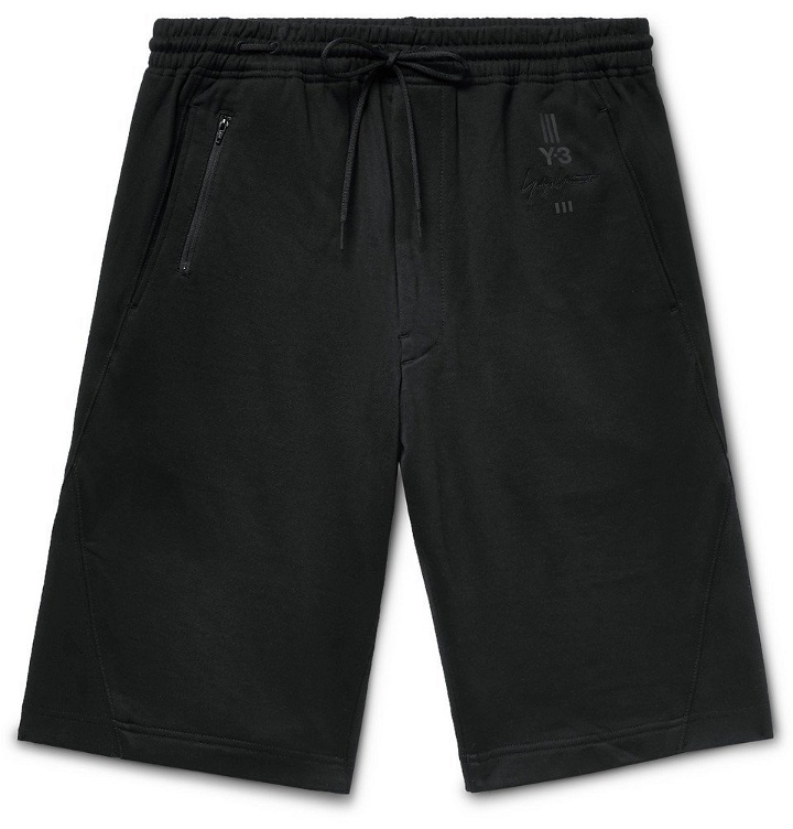 Photo: Y-3 - Loopback Cotton-Jersey Shorts - Men - Black