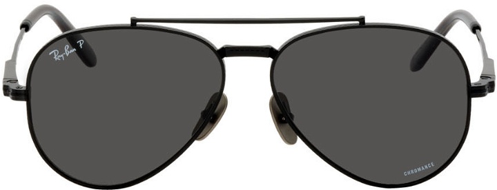 Photo: Ray-Ban Black Aviator Titanium Sunglasses