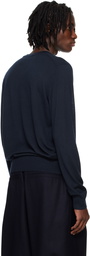 Guest in Residence Navy Airy True Crew Sweater