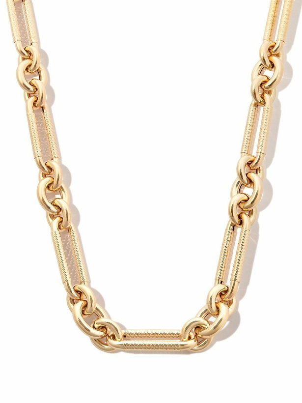 Photo: Lauren Rubinski 14k Yellow Gold Diamond Encrusted Chain Necklace