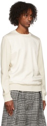 Comme des Garçons Homme Plus Off-White Paneled Sweatshirt