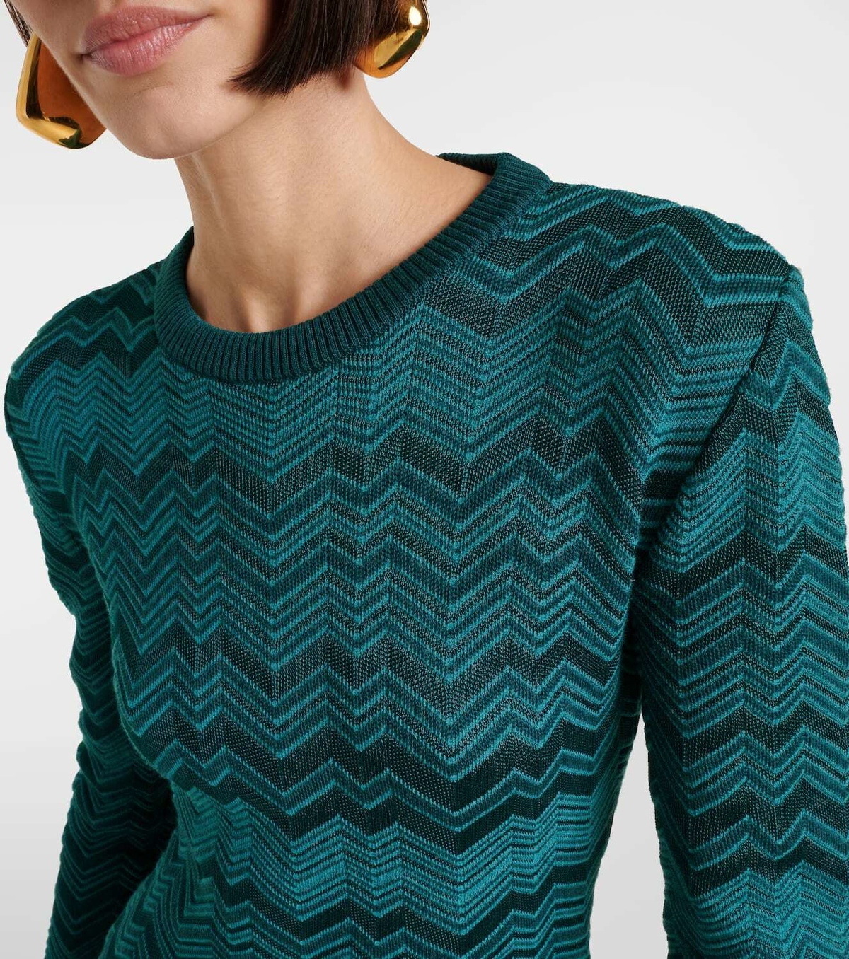 Missoni Zigzag knitted minidress