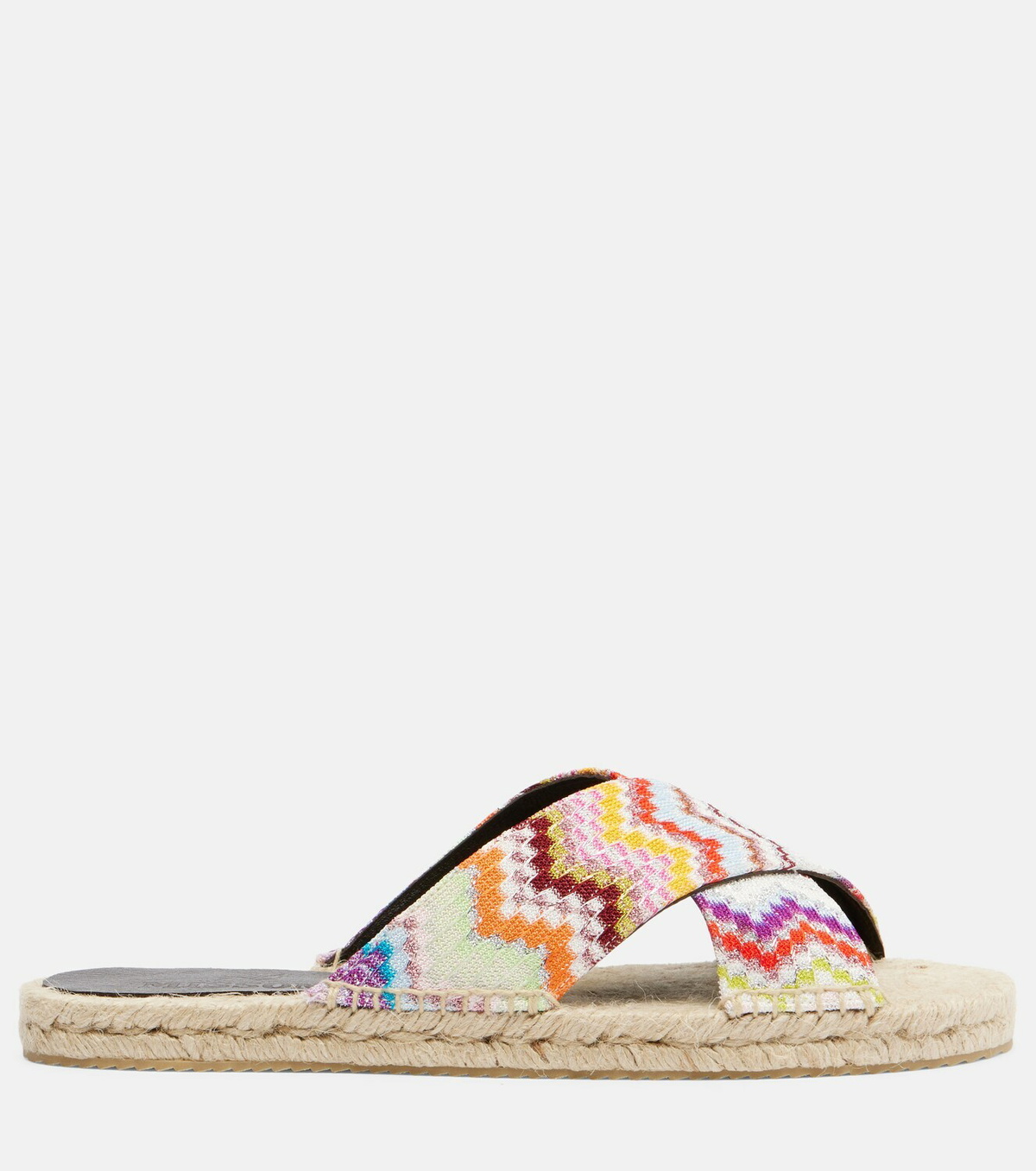 Missoni Harlow Zigzag lamé espadrille sandals