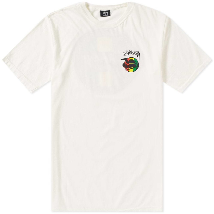 Photo: Stussy Rasta Sk8 Pigment Dyed Tee White